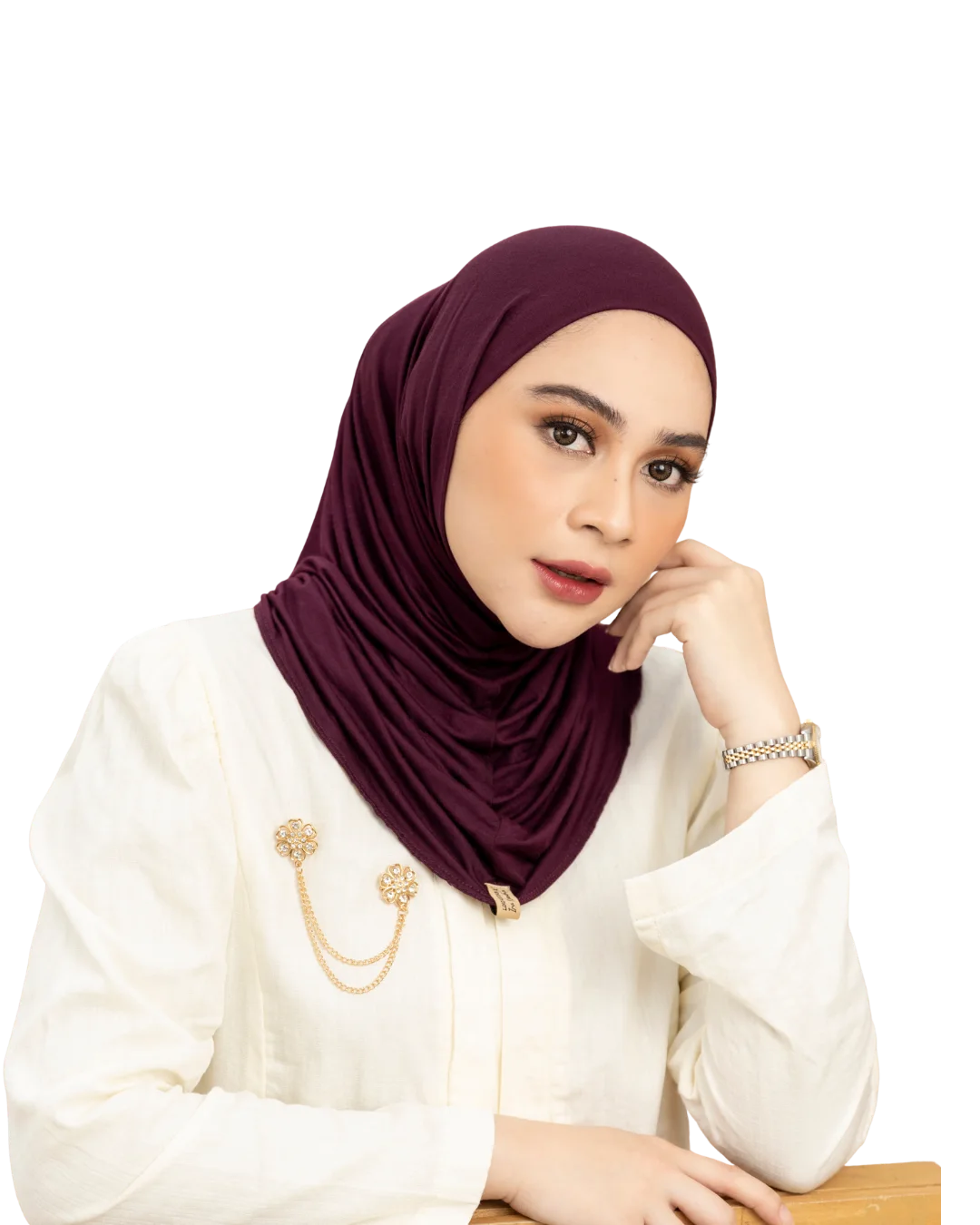 LindaHijab Kalea Instan Front Look